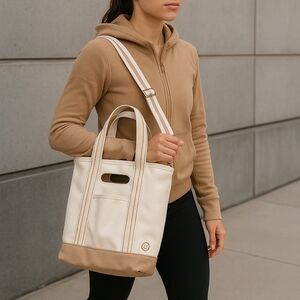 Canvas Crossbody Tote Bag NEW